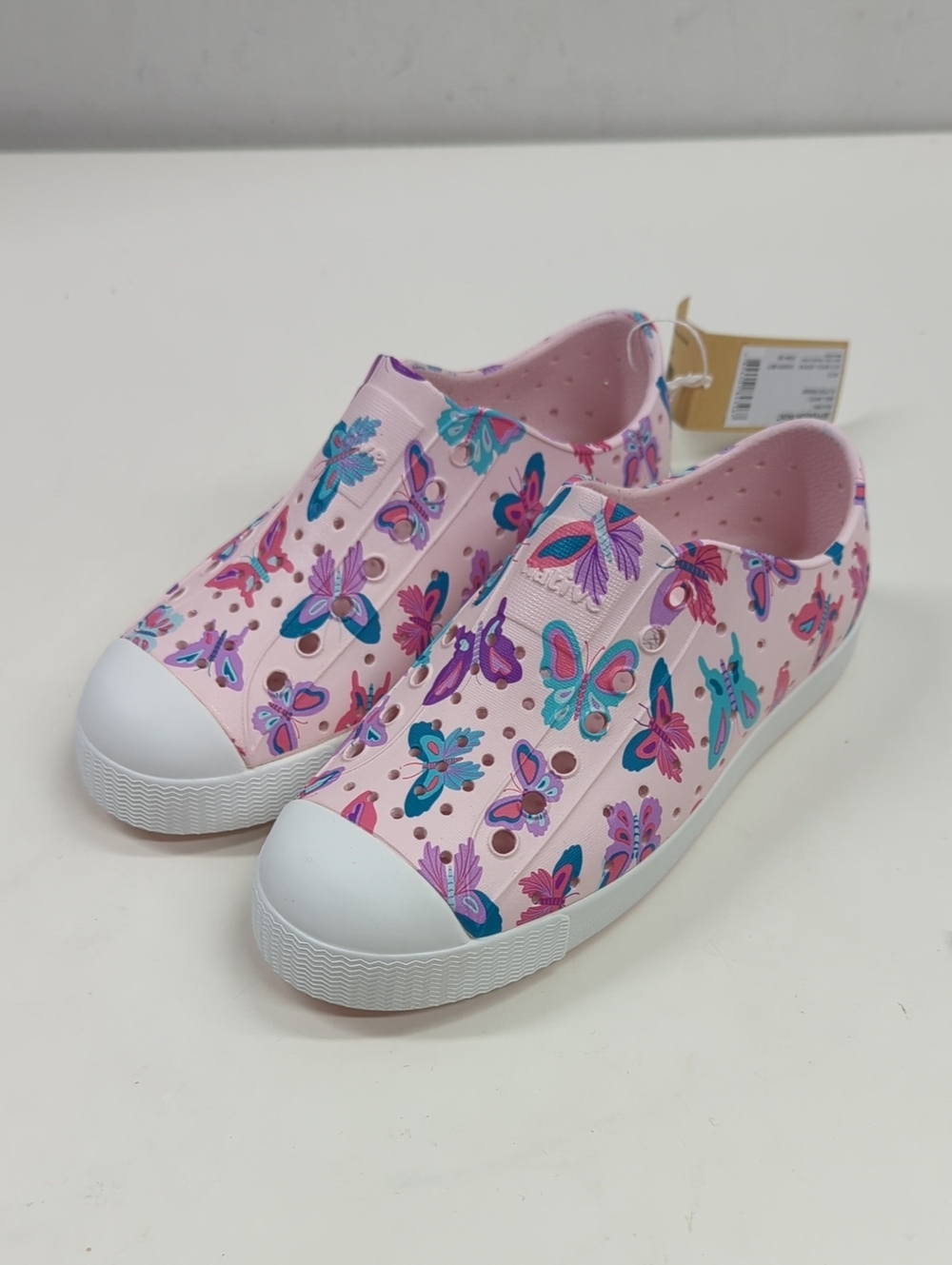 NWT Native Jefferson Slip-On Shoes Flutter Friends Pink Size C13